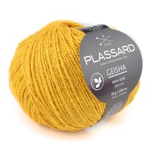 Pelote de fil à tricoter 100% soie - Plassard - Geisha - Ocre 44