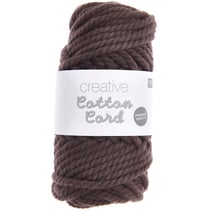 Pelote de fil macramé 100% coton - Rico Design - Creative Cotton - Chocolat