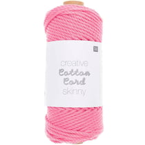 Pelote de fil macramé 100% coton - Rico Design - Creative Cotton Skinny - Rose 003