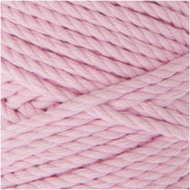 Pelote de fil macramé 100 % coton - Rico Design - Creative Cotton Skinny - Rose