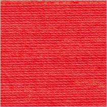 Pelote de fil à crocheter 100% coton - Rico Design - Essentiel Crochet - Rouge 004
