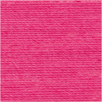 Pelote de fil à crocheter 100% coton - Rico Design - Essentiel Crochet - Fuschia 005