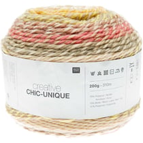 Pelote de fil à tricoter - Rico Design - Creative Chic Unique - Pastel 01