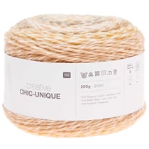 Pelote de fil à tricoter - Rico Design - Creative Chic Unique - Poudre 07
