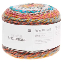 Pelote de fil à tricoter - Rico Design - Creative Chic Unique - Rainbow 11