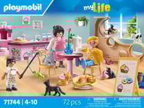 Playmobil - Bar à chats avec 6 chats et personnages - 71744