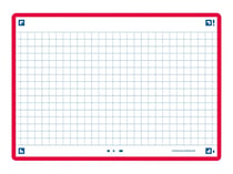 80 flashcards - 10,5 x 14,8 cm - Flash 2.0 Oxford - Petits carreaux - cadre rouge