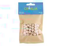 100 perles de bois rondes Créalia Ø 8 et 10 mm