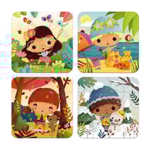 Puzzles évolutifs les 4 saisons - 6-9-12-16 pièces