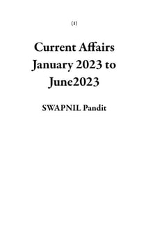 Current Affairs January 2023 to June2023 - 1