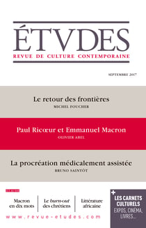 Etudes - Paul Ricoeur & Emmanuel Macron - septembre 2017