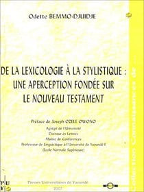 De la lexicologie a la stylistique: une aperception fondée sur le nouveau testament
