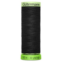 Fil à coudre Gütermann -  rPET Super Résistant - Noir n°000