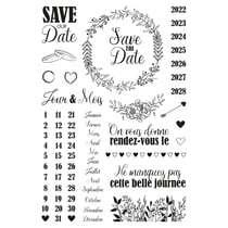 Tampon mousse - Save the date