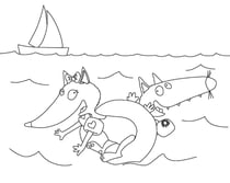 Ma peinture magique avec P'tit Loup - Les vacances