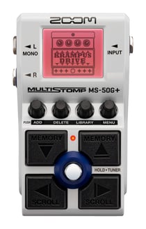 Pédale multi-effets compacte pour guitare avec Crosskey - Zoom MS-50G+