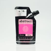 Tube 120 ml de peinture acrylique Sennelier - Abstract - Rose fluo n°654 - Fine - Opaque