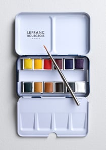 Lefranc & Bourgeois - Set aquarelle - 12 couleurs