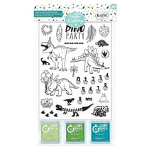 30 tampons mousse - Dino birthday