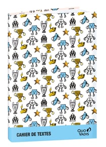 Cahier de textes 2025/2026 Quo Vadis - Bleu - 15 x 21 cm - Olympique de Marseille