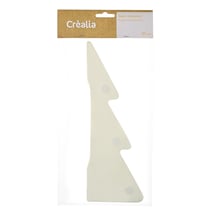 Sapin en papier à déplier - 24 cm - Blanc - Créalia