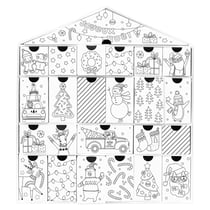 Calendrier de l’Avent maisonnettes à colorier - Créalia