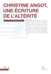 Christine Angot, une écriture de l'altérité