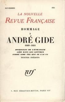 Hommage ŕ André Gide N' (Novembre 1951) - (1869-1951)