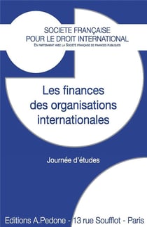 Les finances des organisations internationales : journée d'études