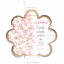 Cercle à tarte perforé ScrapCooking® - Marguerite - 30 x 2,5 cm