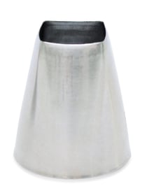 Douille de pâtisserie ScrapCooking® - Carré - Inox - 4 x 1,9 x  3,6 cm