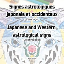 Signes astrologiques japonais et occidentaux / japanese and western astrological signs - coloriage /