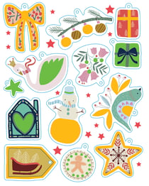 Mes jolies décorations à pailleter et à gratter - Hiver magique