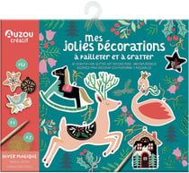 Mes jolies décorations à pailleter et à gratter - Hiver magique