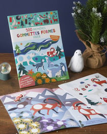 500 premières gommettes formes - hiver