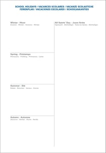 Agenda semainier 2026 Quo Vadis - Bleu - 16 x 24 cm - Ministre Equology