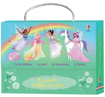 Ma valisette J'habille mes amies Les fées ballerines, Les sirènes, Les fées princesses et Les licornes - Dès 5 ans