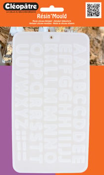 Moule silicone transparent pour résine "Résin'Mould" - Alphabet