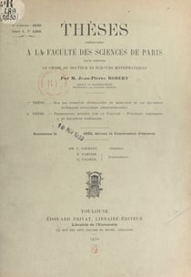 Sur les formules généralisées de médiation et les équations intégrales singulières correspondantes - Suivi de Propositions données par la Faculté : fonctions sphériques et équations intégrales