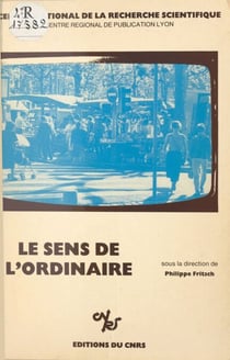 Le sens de l'ordinaire