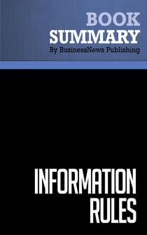 Summary: Information Rules - Review and Analysis of Shapiro and Varian's Book