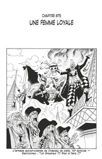 One Piece édition originale - Chapitre 875 - Une femme loyale