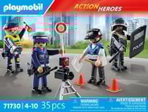 Playmobil - Métiers de la police : 4 policiers - 71730 - Les policiers