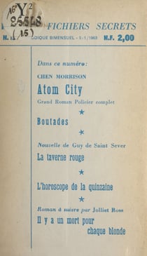 Atom city - Suivi de Boutades. Suivi de La taverne rouge. Suivi de Il y a un mort pour chaque blonde