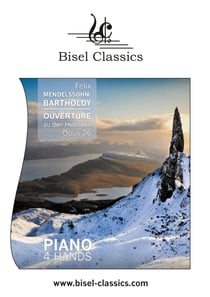 Ouverture zu den Hebriden, Opus 26 - Piano 4 Hands