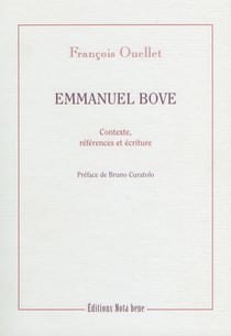 Emmanuel Bove - Contexte, références et écriture