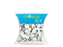 Assortiment de 80 attaches parisiennes - Blanc - Créalia