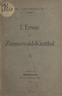 L'erreur de Zimmerwald-Kienthal - Allocution d'Alfred Brüstlein