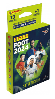 Blister Foot 2024 Ligue 1 Panini - 13 pochettes + 1 offerte