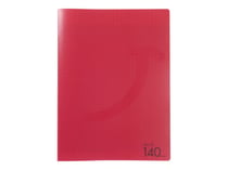 Cahier 140 pages grands carreaux 24 x 32 cm Polypropylène Cultura Rouge